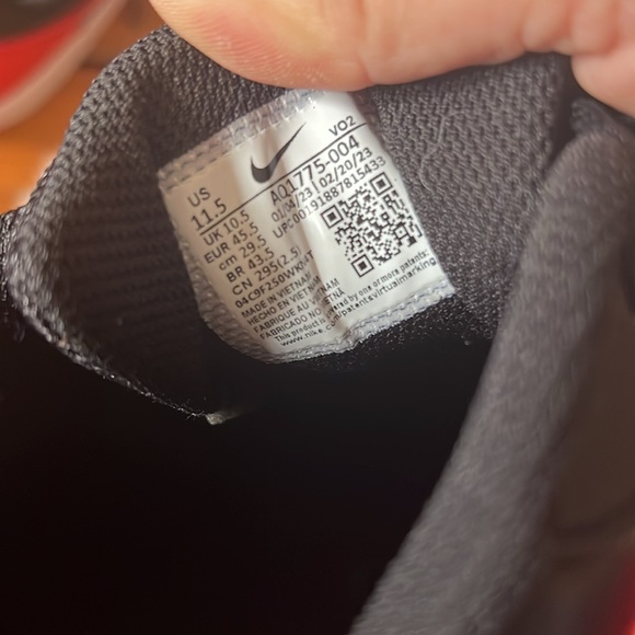 Nike Ebernon Low Habanero Red Sneakers - Picture 6 of 7